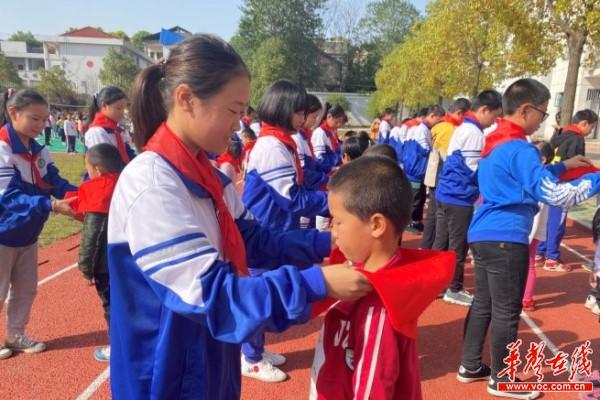 安乡县大杨树中学：让童年和红领巾一起飞扬3.jpg